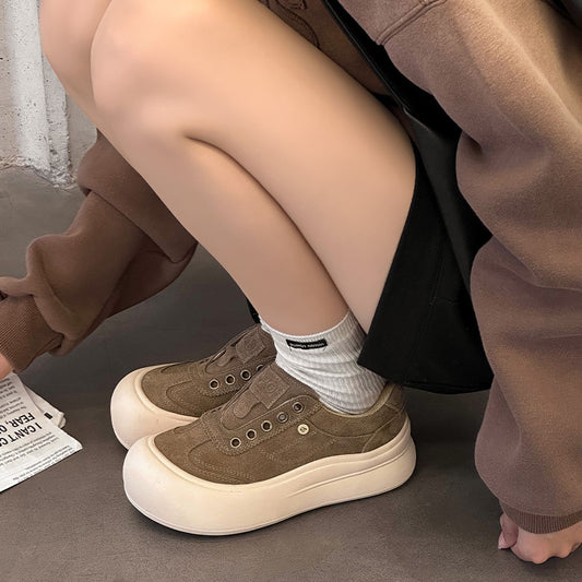 Women's Platform Elevator Wild Pumps Western Comfortable Women's Board Shoes