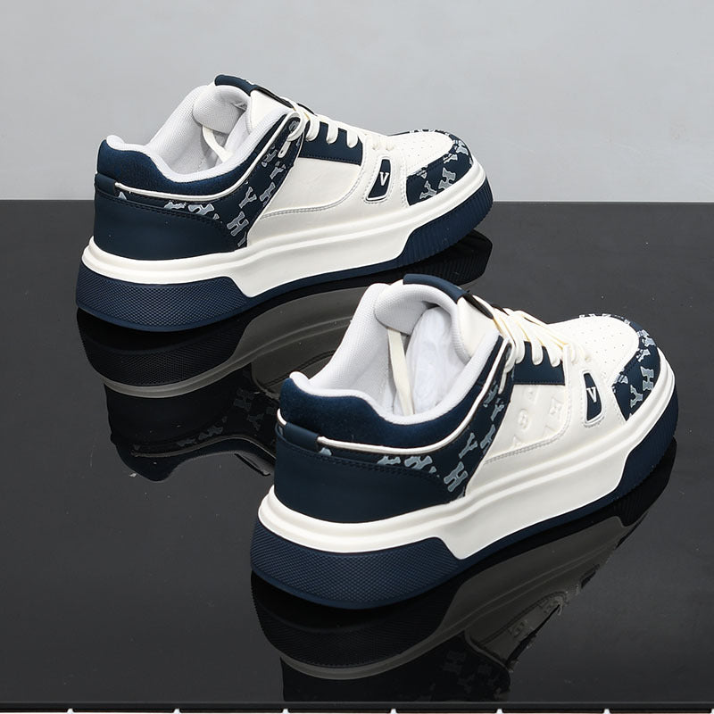 Men's Platform White Breathable Trendy Increased Daddy Sneakers