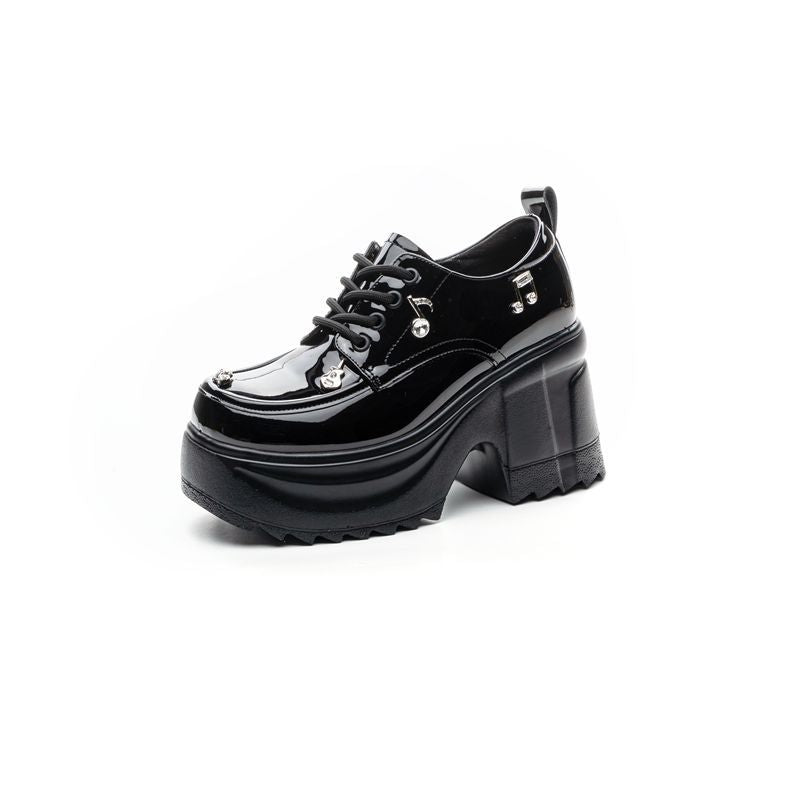 Women's Super High Shallow Mouth Little Princess Height Increasing Cm Muffin Loafers