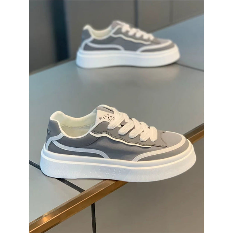 Men's White Ice Silk Cloth Breathable Comfortable Men's Shoes