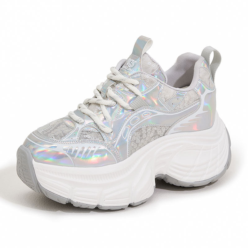 Women's Dad Summer Hollow Mesh Surface Fashionable Small Sneakers