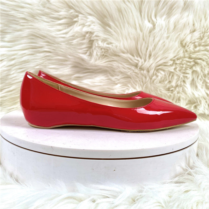 Women's Pointed Stiletto Large Small Size Black Women's Fashion Shoes