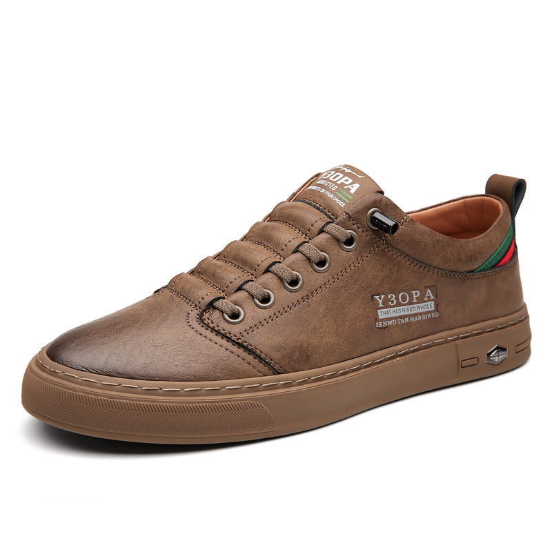 Men's Summer Trendy Sports White Flat Slip-on Casual Shoes