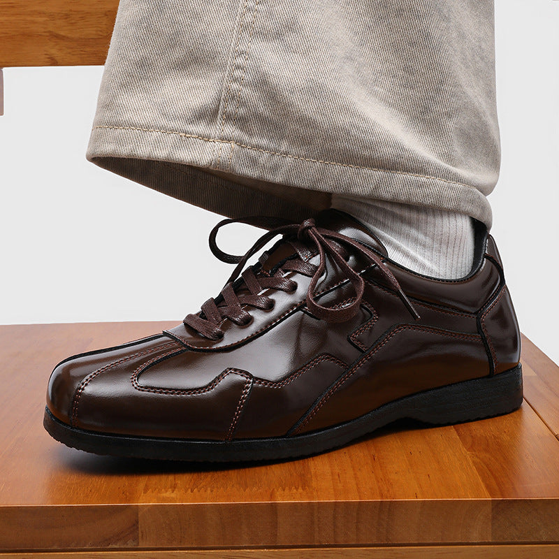 Men's Training Lightweight Flat Lace Loop Size Brown Men's Board Shoes
