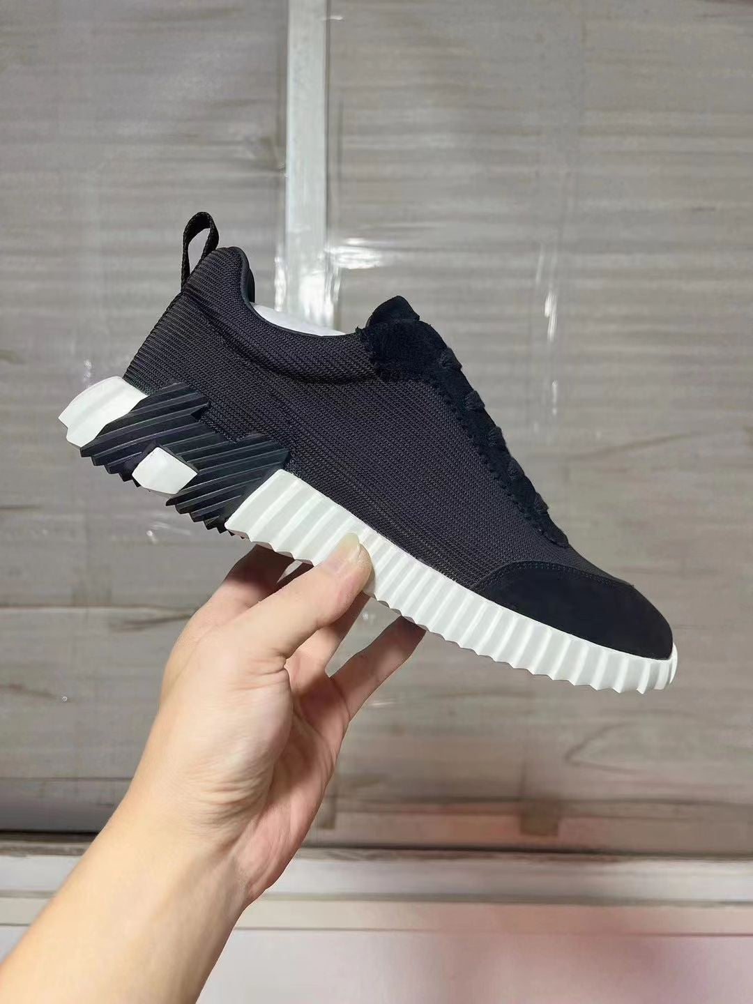 Low-cut Sports Frosted Stitching Mesh British Youth Casual Shoes