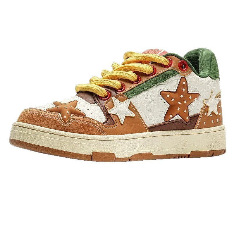 Women's & Men's Lake Tea Che Joint Name Hamburger Women's Board Shoes