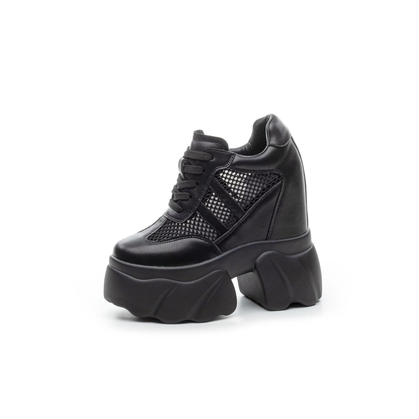Women's Breathable Mesh Slimming Longer Leg Genuine Women's Casual Shoes