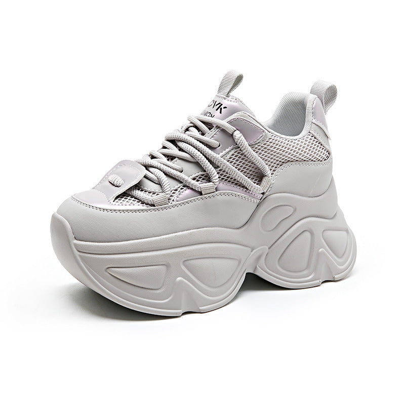 Women's Leisure Sports Genuine Autumn Fashion Platform Height Casual Shoes