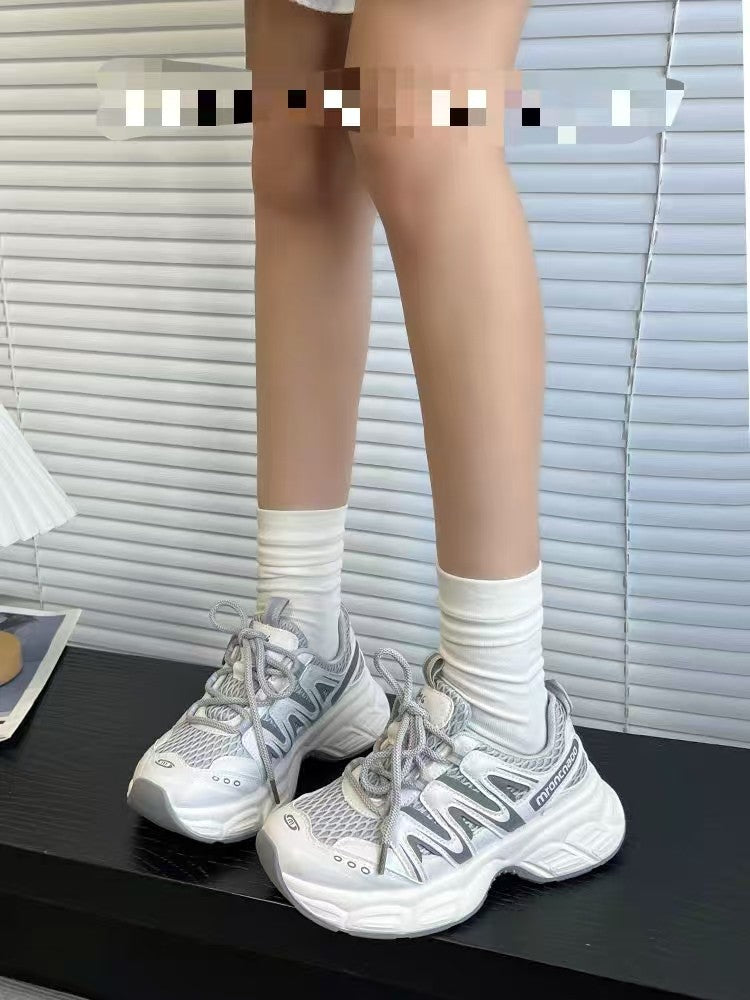 Women's Platform Dad Spring Heighten Mesh Breathable Women's Sports Shoes