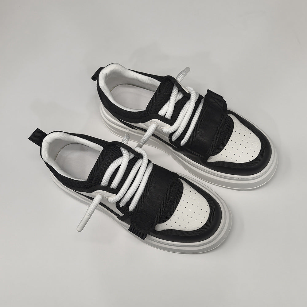 Men's First Layer Cowhide Breathable Board Fashionable Casual Shoes