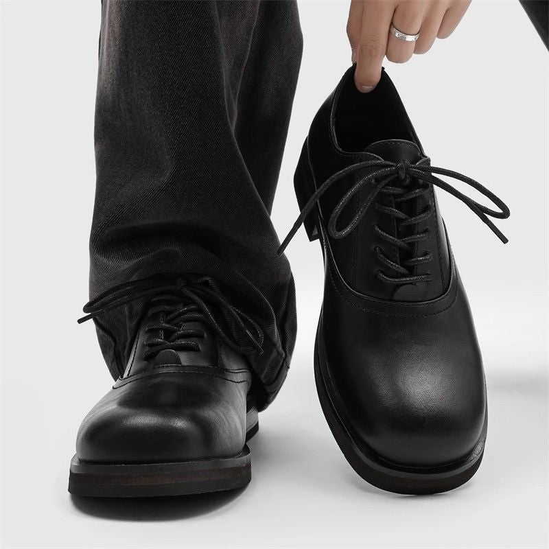 Women's & Men's Formal Wear Big Head Height Increasing Wedding Men's Business Leather Shoes