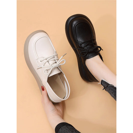 Women's Soft Spring British Style Two-way Bottom Women's Fashion Shoes