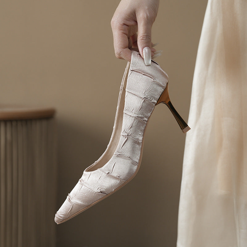 Women's Pointed Stiletto Design Sense Pumps Delicate Women's Fashion Shoes