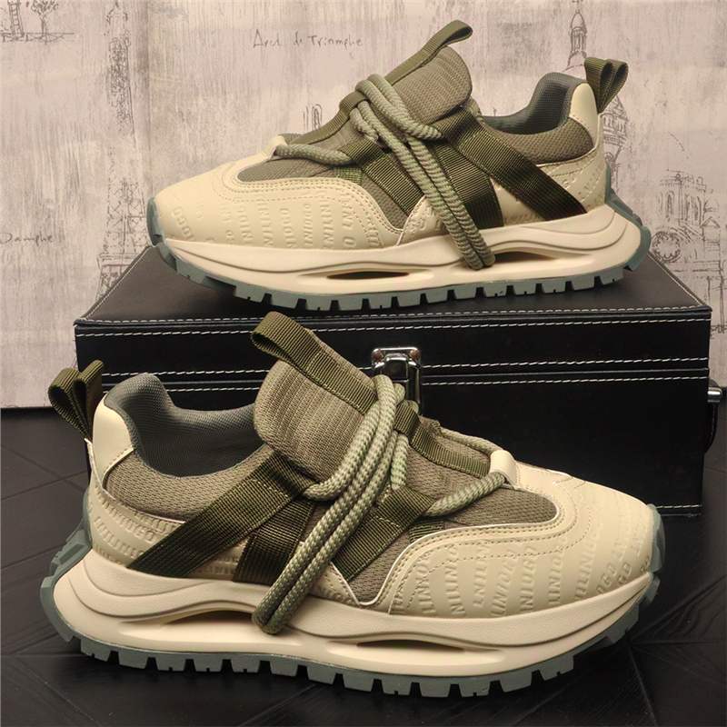 Men's Thick Bottom Color Matching Light Luxury High-grade Men's Board Shoes