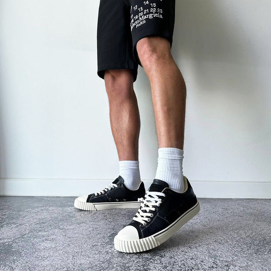 Men's Color Matching Stylish British Fashion Men's Canvas Shoes