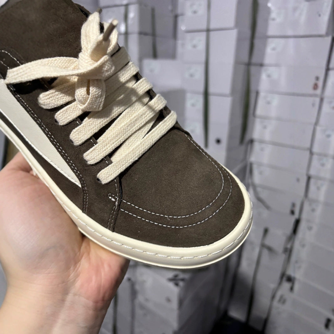 Men's American High Street Fashion Black Niche Sneakers