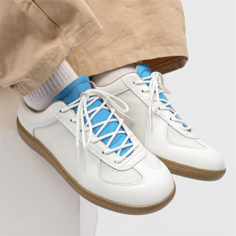 Men's Sports Round Toe Flat Bottom Lace Up Men's Board Shoes