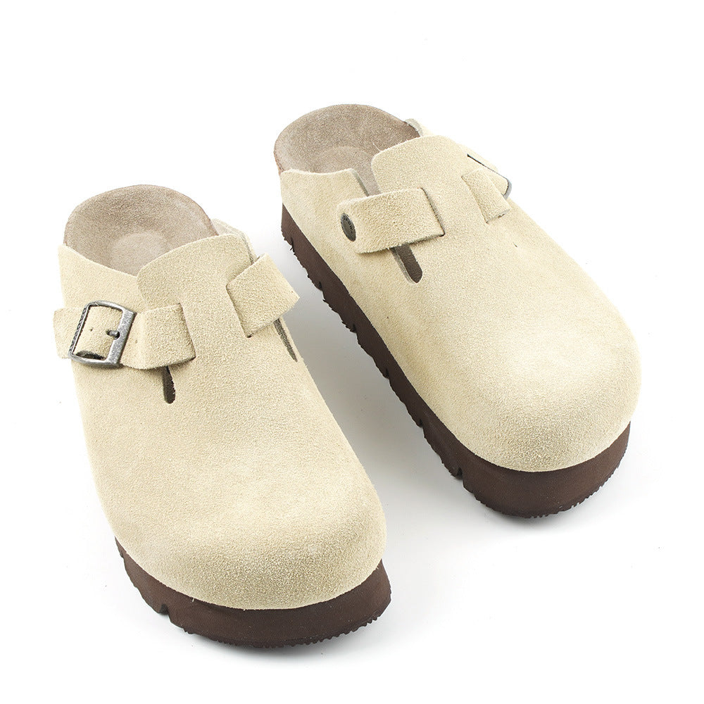 Women's Thick-soled Height Increasing College Box Comfortable Slippers