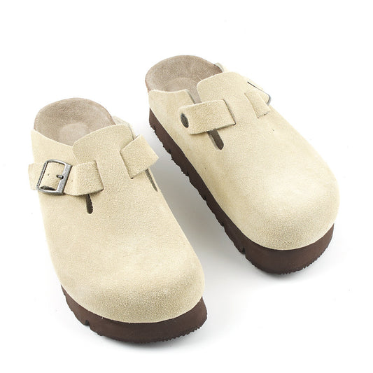 Women's Thick-soled Height Increasing College Box Comfortable Slippers