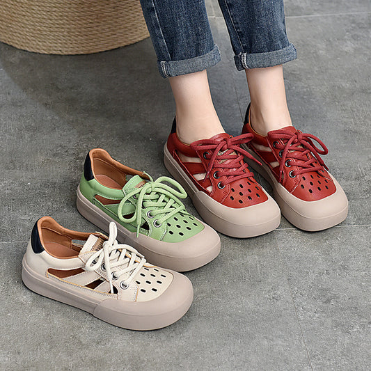 Women's Patchable Toe Cap Mid Low Top Sandals