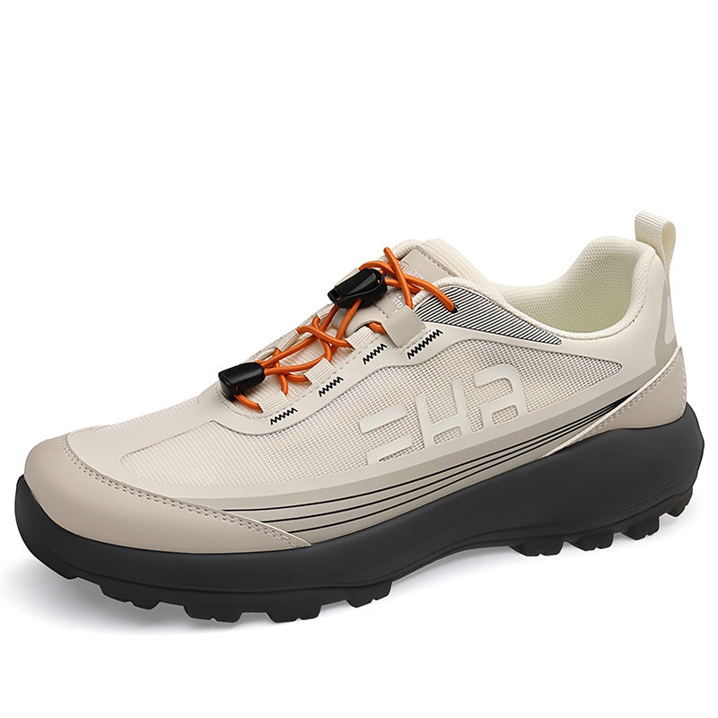 Men's Ice Silk Fabric Breathable Thick Bottom Fashionable City Light Men's Sports Shoes