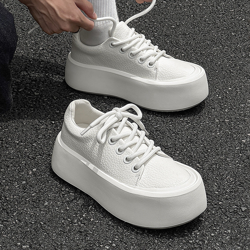 Men's Korean Style Trendy Platform Hight Increasing British Men's Board Shoes