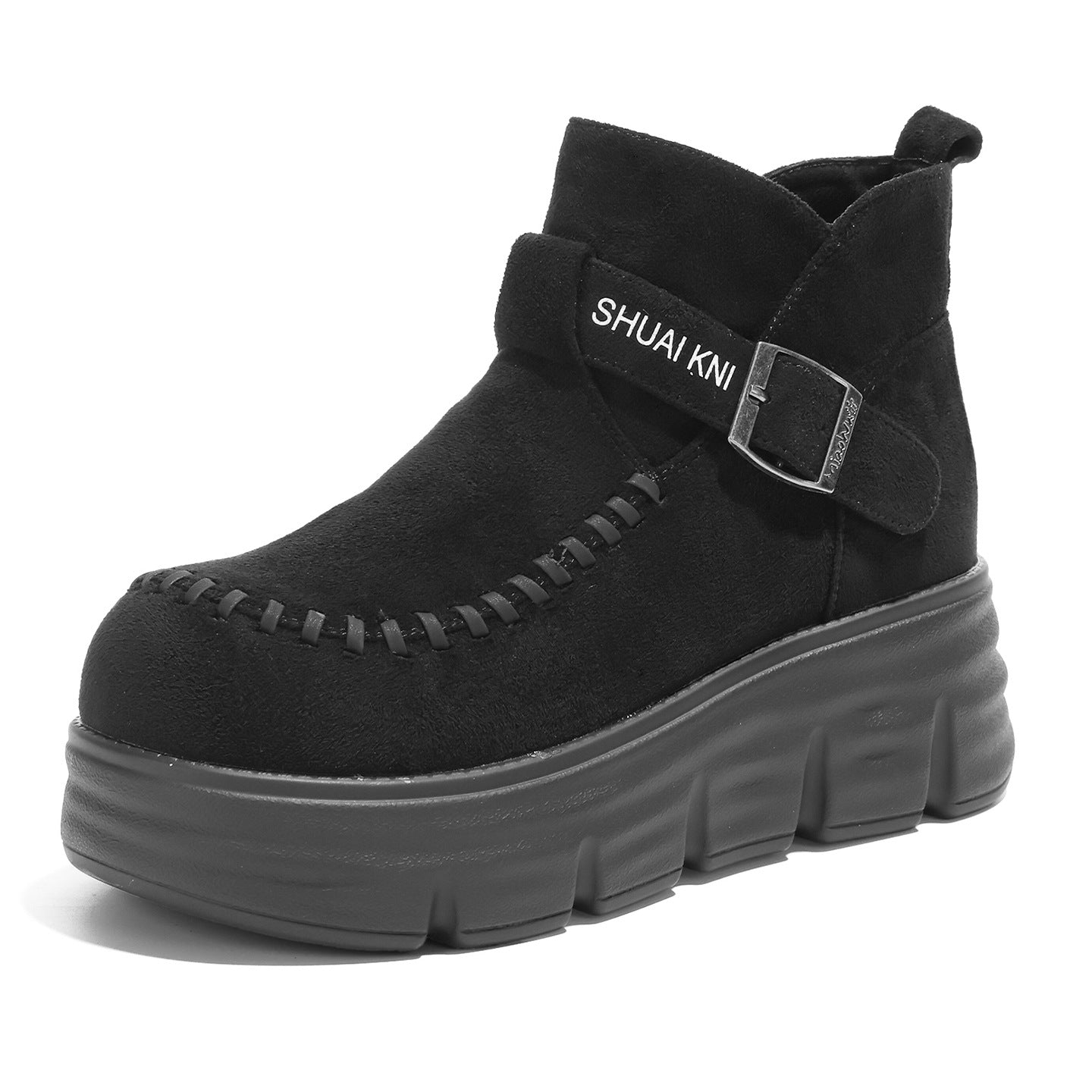 Women's Platform Martin British Style Retro Heighten Women's Cotton Shoes