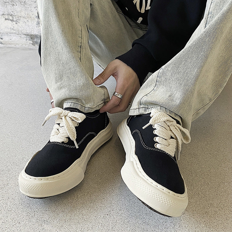 Women's & Men's Irregular Dissoed Retro Thick Bottom Shawn Men's Board Shoes