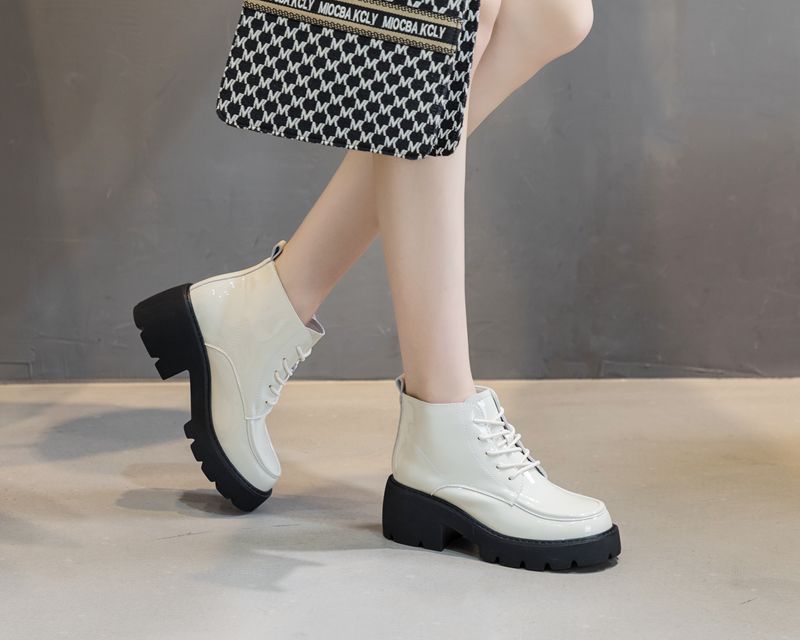 Women's Chunky Platform Height Increasing Versatile Fashion Heels
