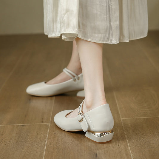 Women's Jane Low-cut Chunky Magic Stick Flat Casual Shoes