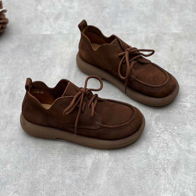Women's Handmade Retro Artistic Round Toe Flat Bottom Soft Women's Shoes