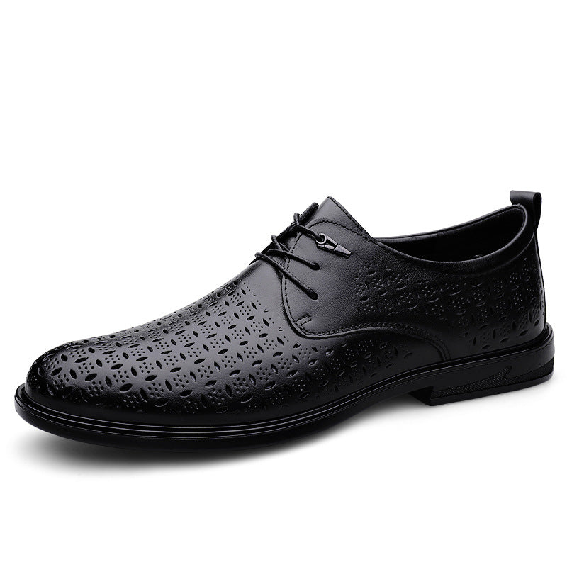 Men's Business First Layer Cowhide High-grade Light Leather Shoes