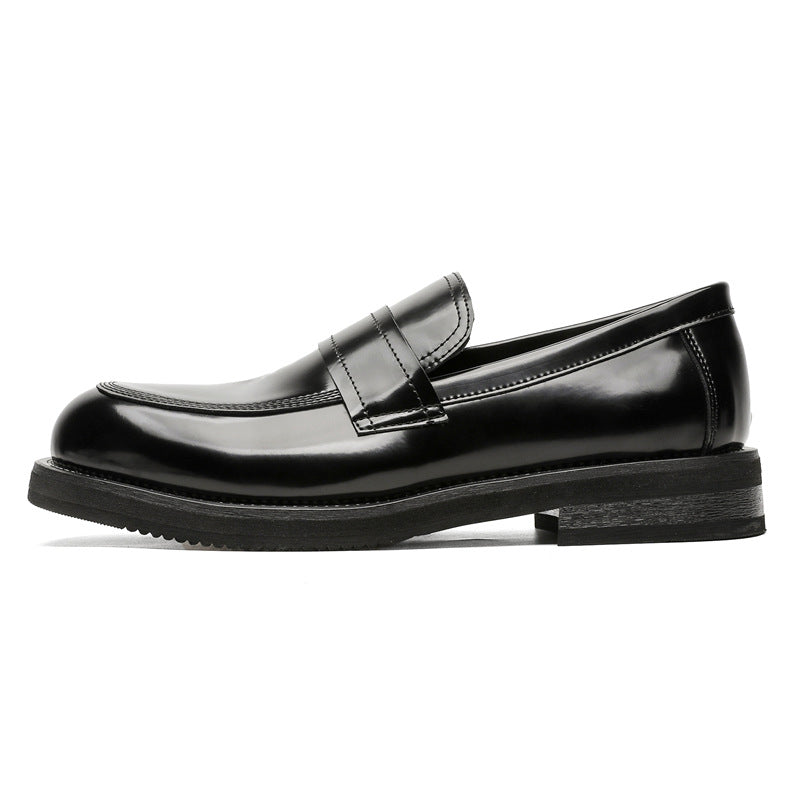 Men's Black High Sense One Pedal British Loafers