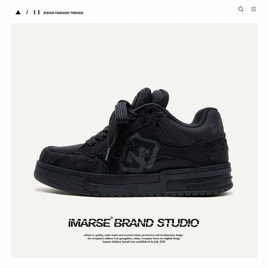 Women's & Men's Destruction Aesthetic Series Black Knight Youth Fashion Men's Shoes