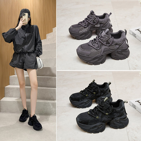 Women's Dad Female Platform Height Increasing Insole Sneakers
