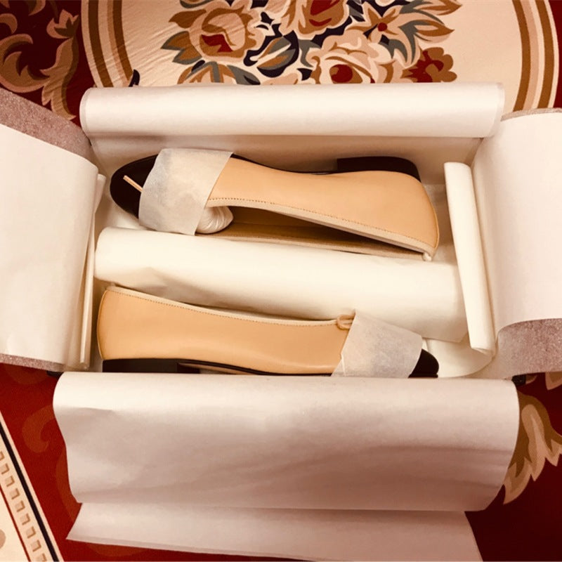 Women's Style Flat Pumps Low-cut Comfortable Round Women's Casual Shoes