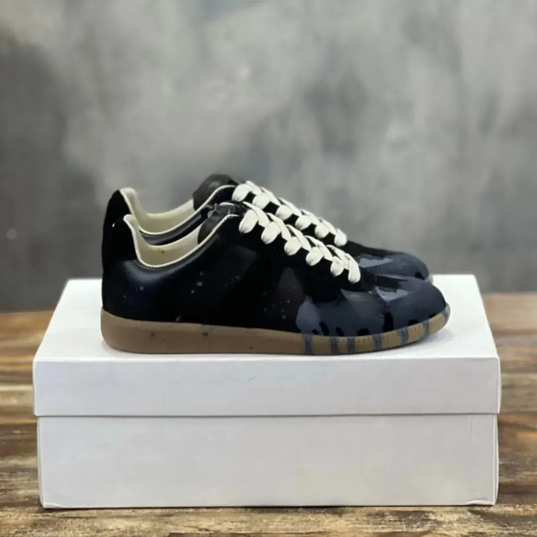Women's & Men's German Training Genuine Cowhide Breathable Lovers Men's Board Shoes
