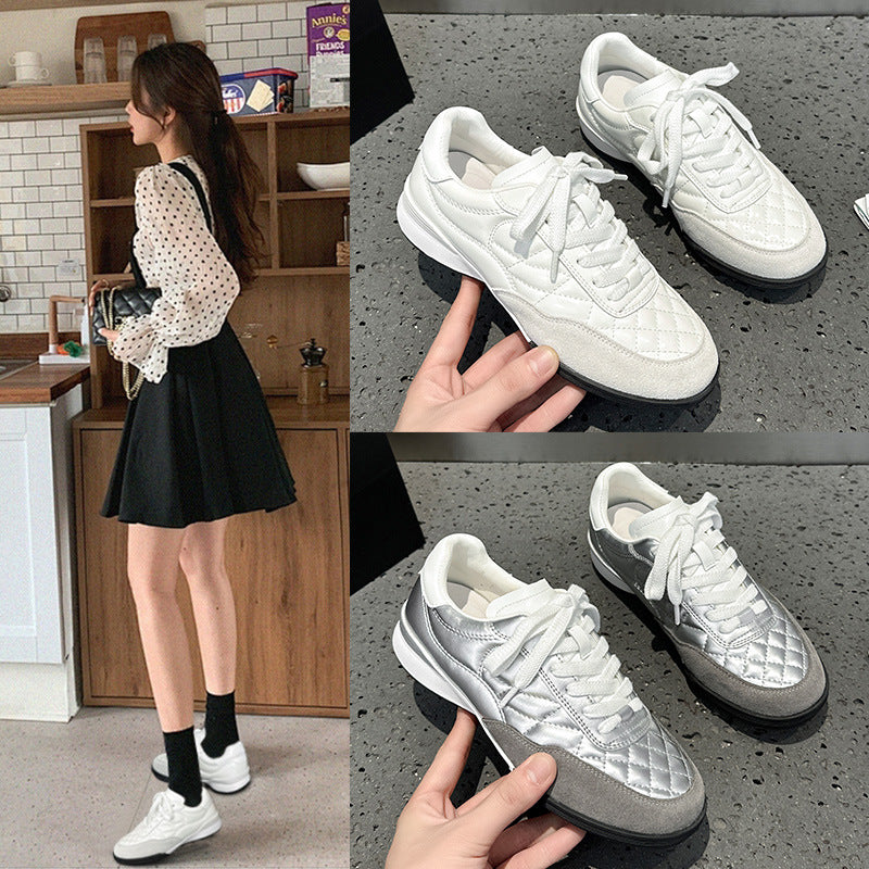 Women's Classic Style Rhombus Platform German Training Women's Casual Shoes