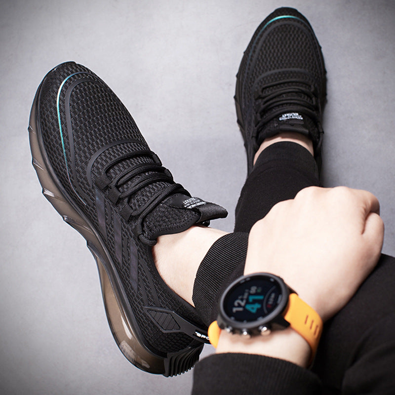 Men's Spring Oversized Plus Fat Sports Breathable Mesh Casual Shoes