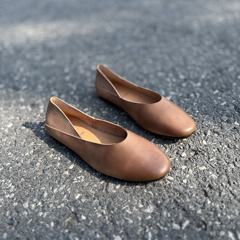 Women's Spring Genuine Summer Flat Temperament Wild Women's Fashion Shoes
