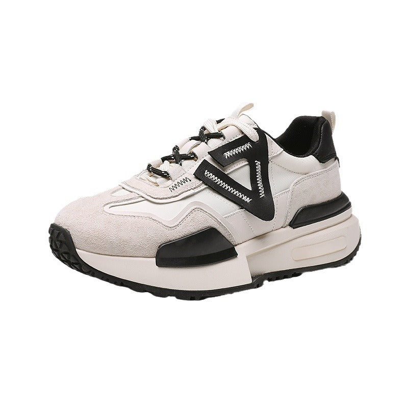 Women's Fashion Clunky Autumn Versatile Mesh Platform Casual Shoes