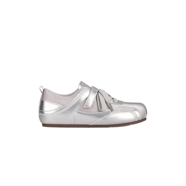 Height Increasing Trainee Moral Training Pearl Bow Ballet Women's Sports Shoes