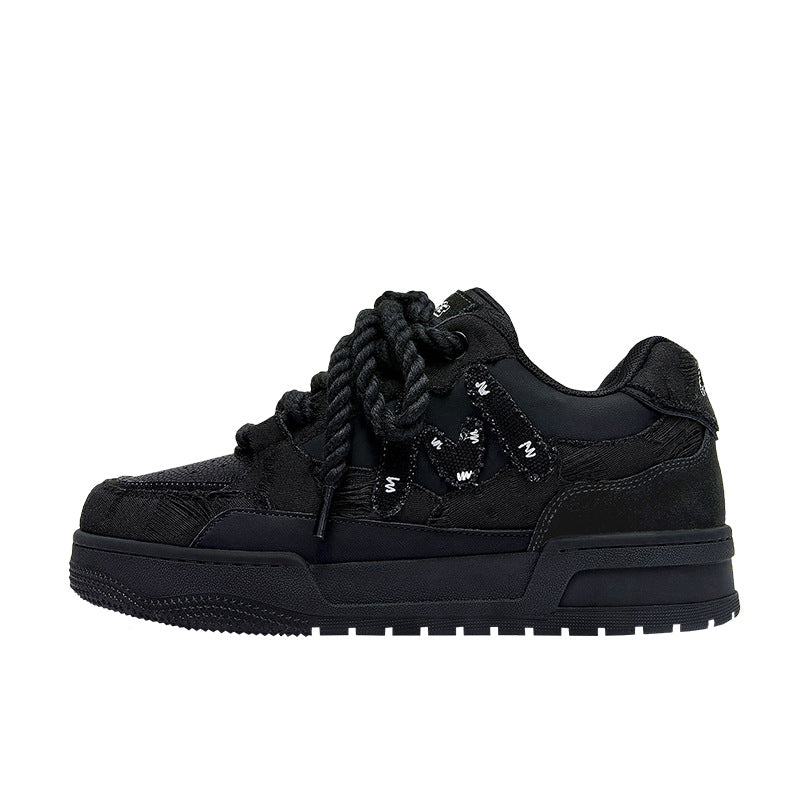 Men's & Women's Series Street Style Black Warrior Bread Men's Board Shoes