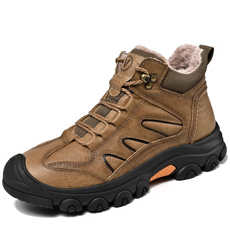 Men's Outdoor Plus Fluff Thickened Genuine Working Boots