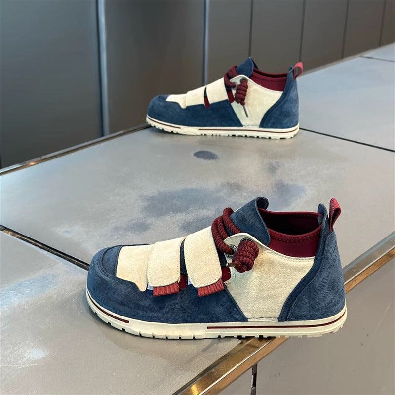 Winter Flat Soft Bottom Skateboard Plus Veet Portable Men's Sports Shoes