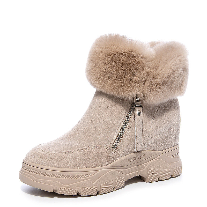 Women's Winter Thick Bottom Warm Veet Padded Snow Boots