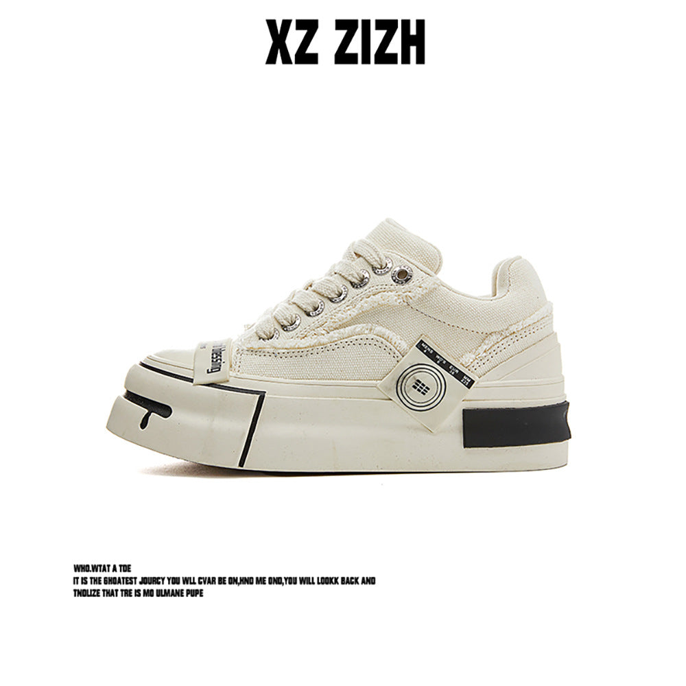 Women's & Men's Beggar Platform Height Increasing Canvas Shoes