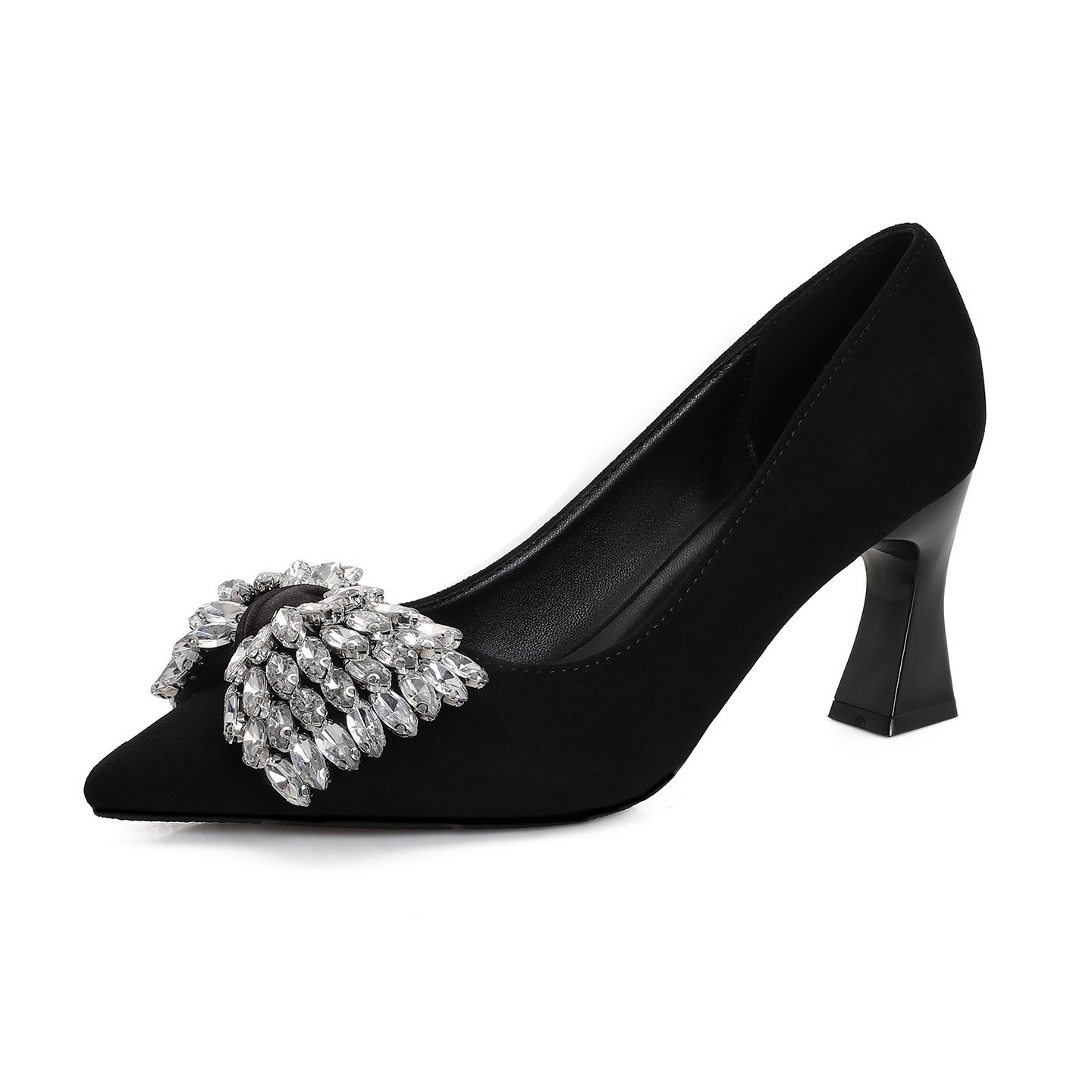 Elegant Small Size Bowknot Chunky Large Women's Fashion Shoes