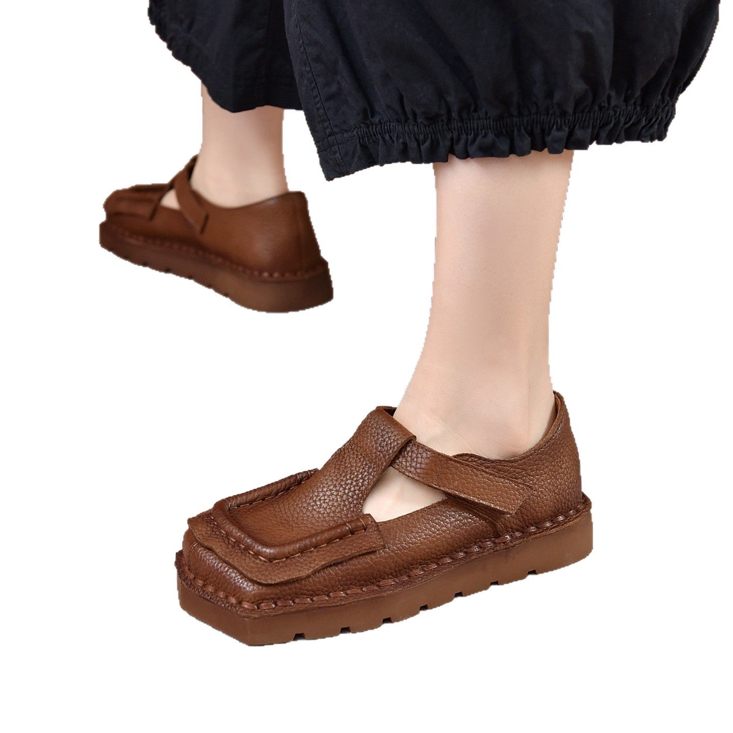 Women's Lolita Four Commuter Veet Pigskin Lining Brushed Women's Casual Shoes