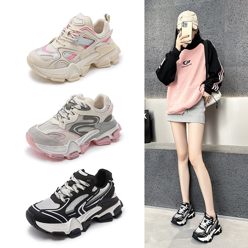 Women's Dad Autumn Korean Style Breathable Lightweight Women's Sports Shoes